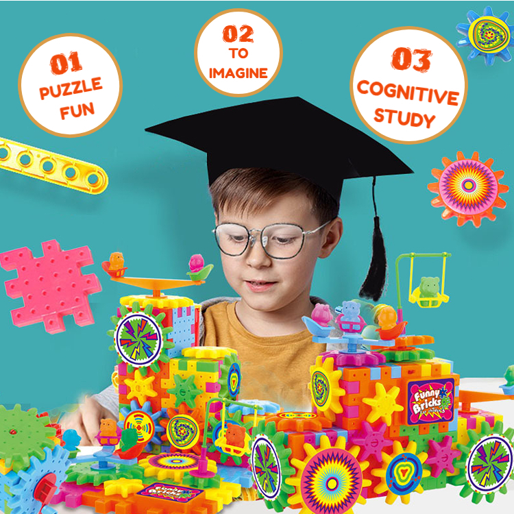 Big Building Blocks Blocks Kids Set Gift Toys for Kids DIY electric ...