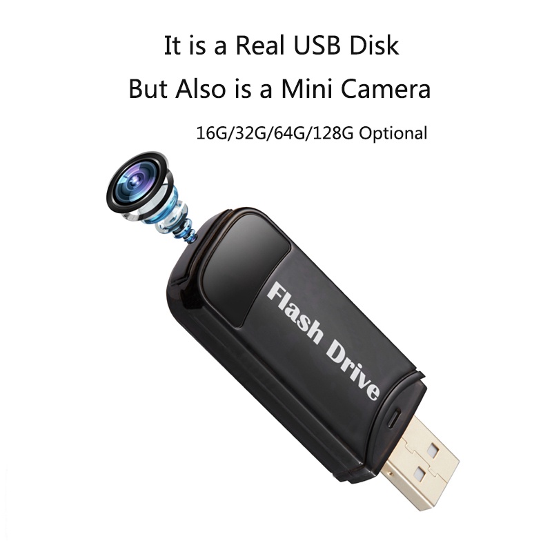 Flash Drive Mini Camera with Invisible Len Body USB Disk Micro ...