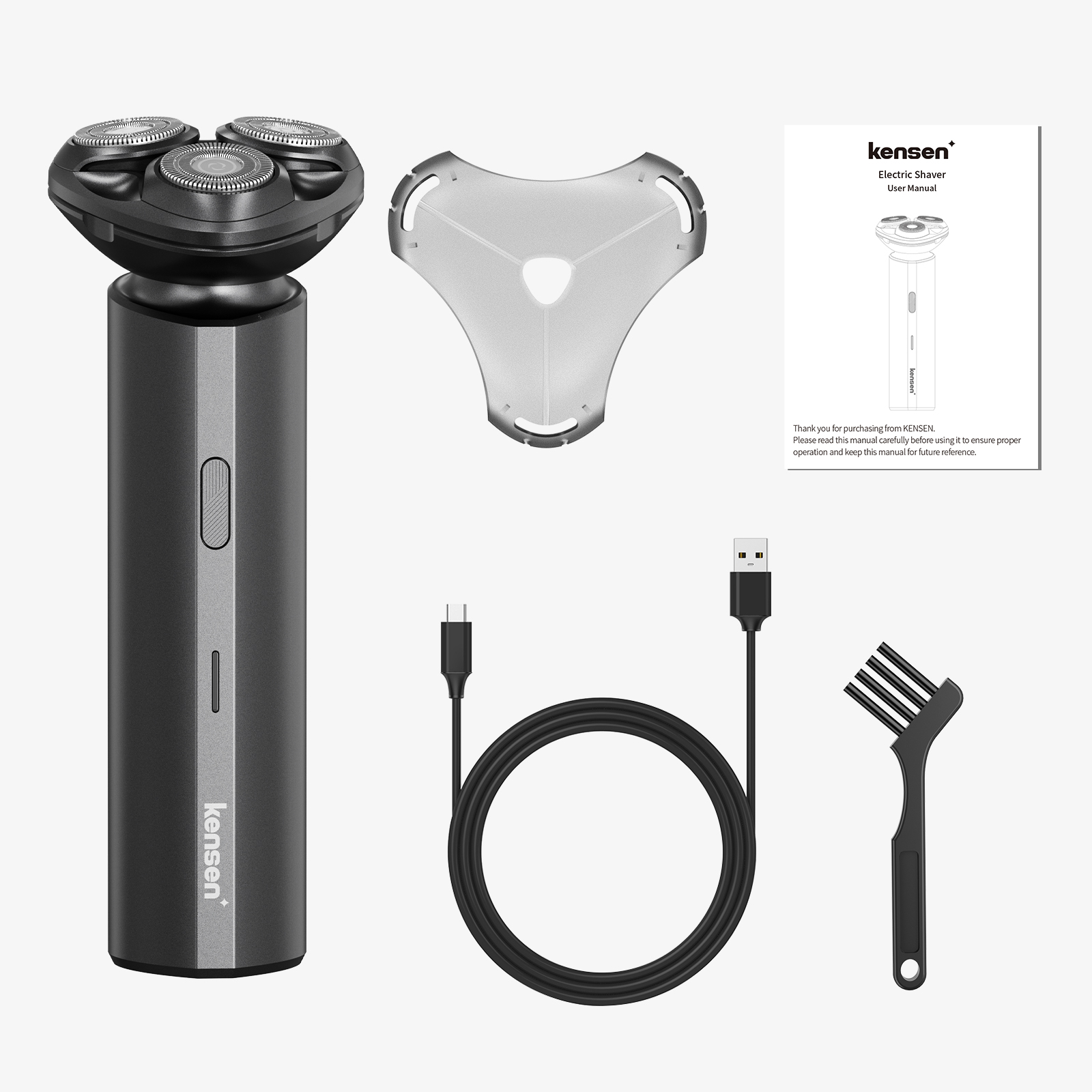 Kensen Electric Shaver 3D Floating Waterproof Shaver Beard Trimmer ...