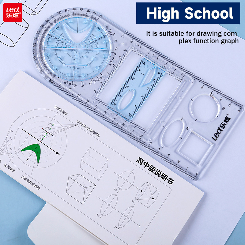 Multifunctional Drawing Ruler Geometric Function Drawing Measuring ...