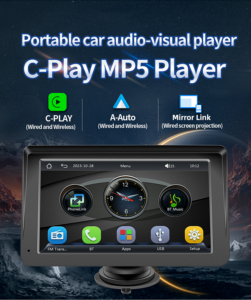 7 inch Universal Car Mp5 Radio Player Auto Portable Multimedia Wireless ...