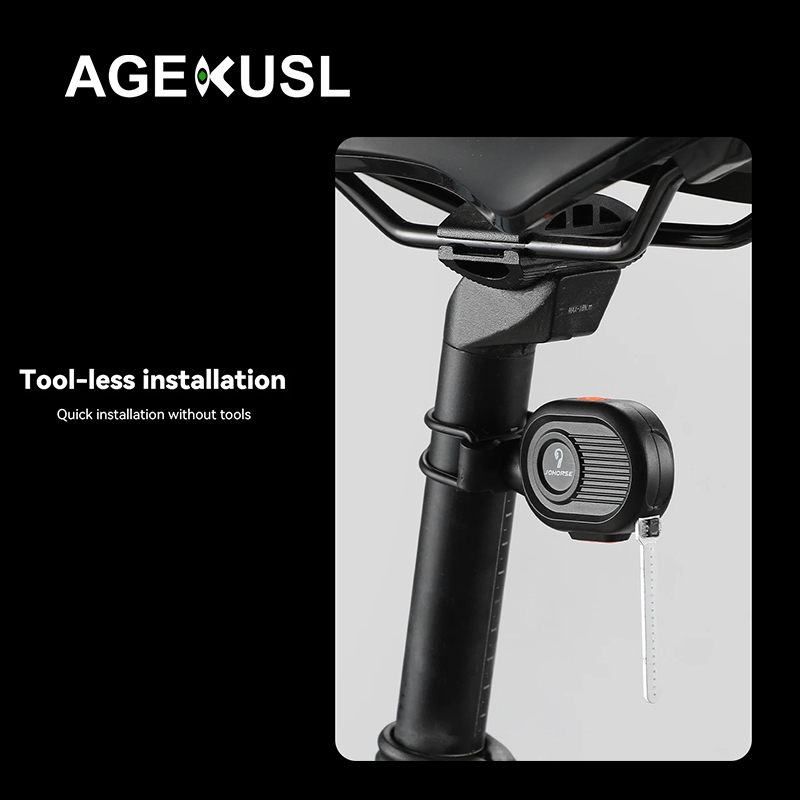 AGEKUSL Bicycle Light USB Rechargable Bike Safety Warning Light For MTB ...
