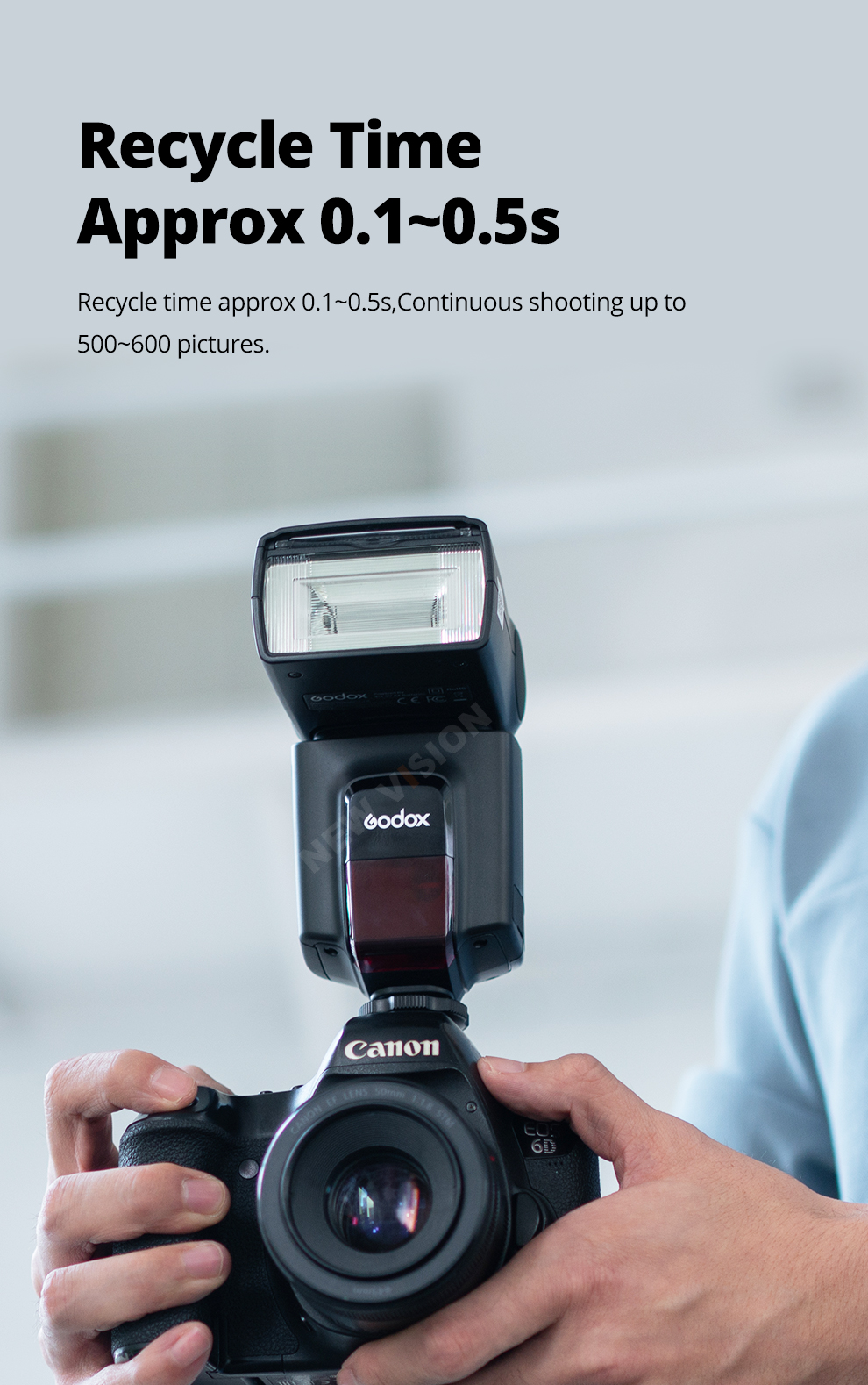 Godox TT520 II Flash TT520II with Build-in 433MHz Wireless Signal ...