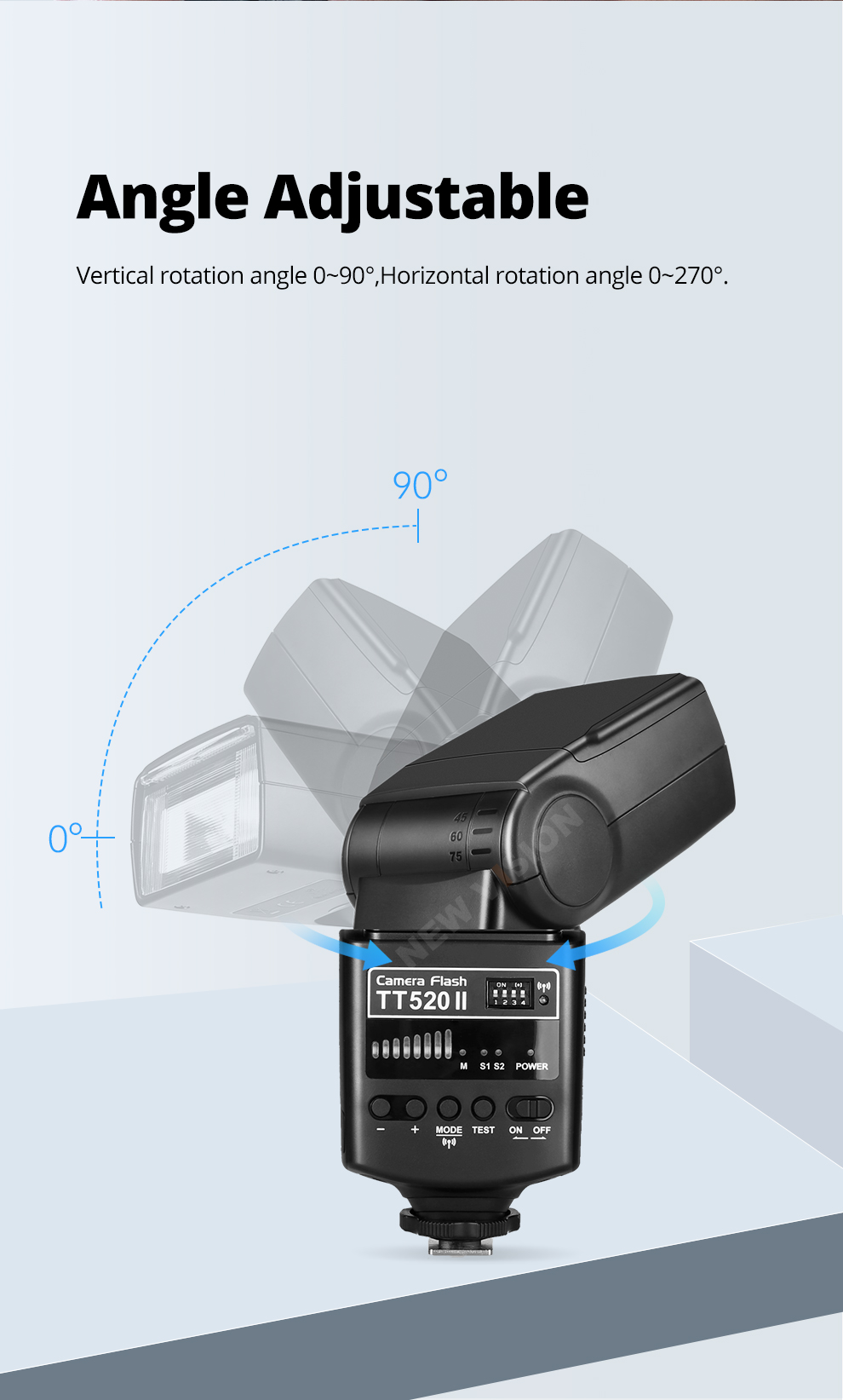 Godox TT520 II Flash TT520II with Build-in 433MHz Wireless Signal ...