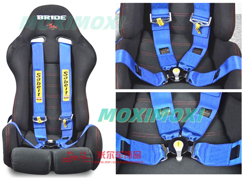 SABELT Universal Car Seat Belt Racing With Camlock 4/5/6 Point Snap-On ...