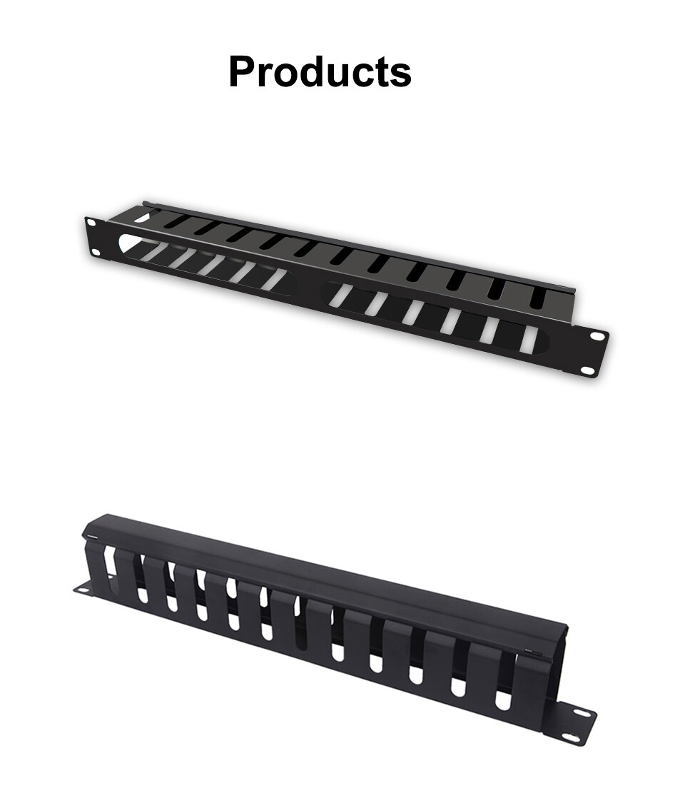 JT-COM Vertical Cable Manager 19 Inch Server Rack 1U Cable Management ...