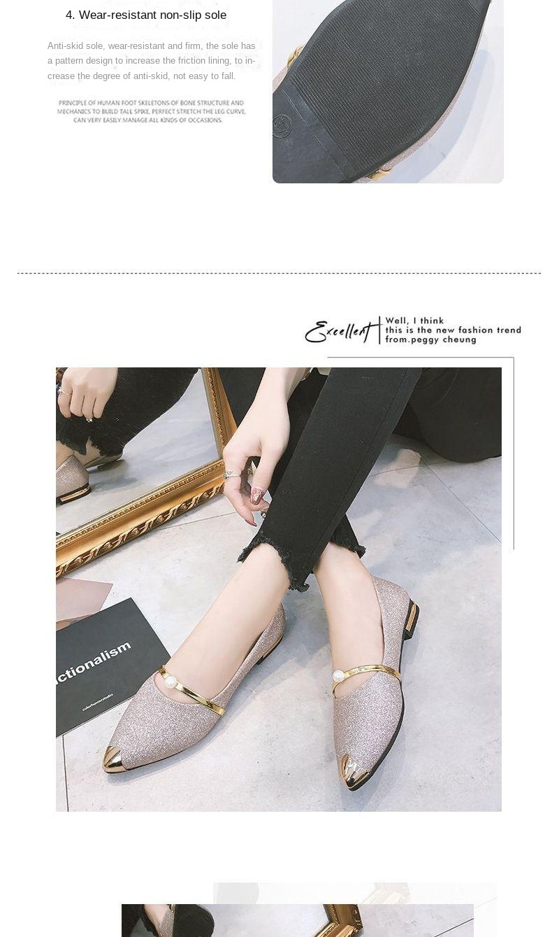 QS Women Low Heel Shallow Pointed Toe Low-bottom Comfort Office Shoes ...