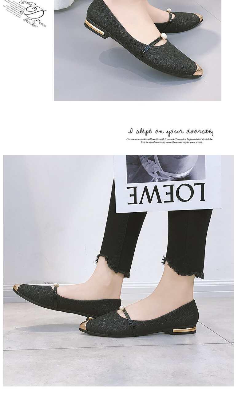 QS Women Low Heel Shallow Pointed Toe Low-bottom Comfort Office Shoes ...