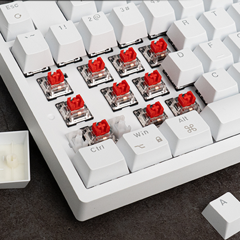 R87 Wired Mechanical Keyboard 87 Key RGB Backlit Hot-swappable Gamer ...