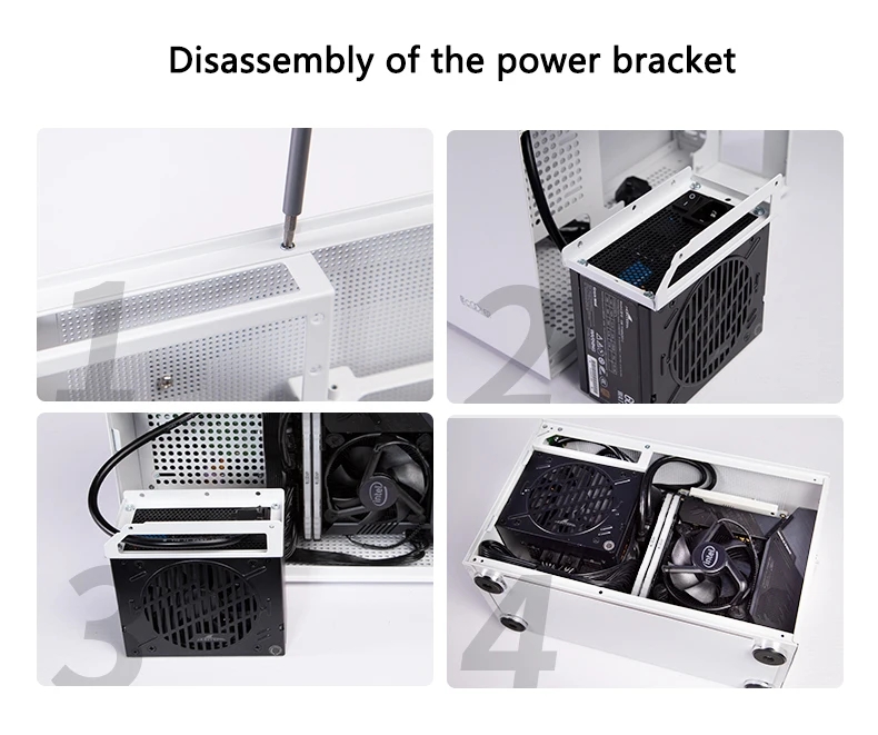 Pccooler I100 ITX MINI Small Case All Aluminum Suitcase Portable HTPC ...