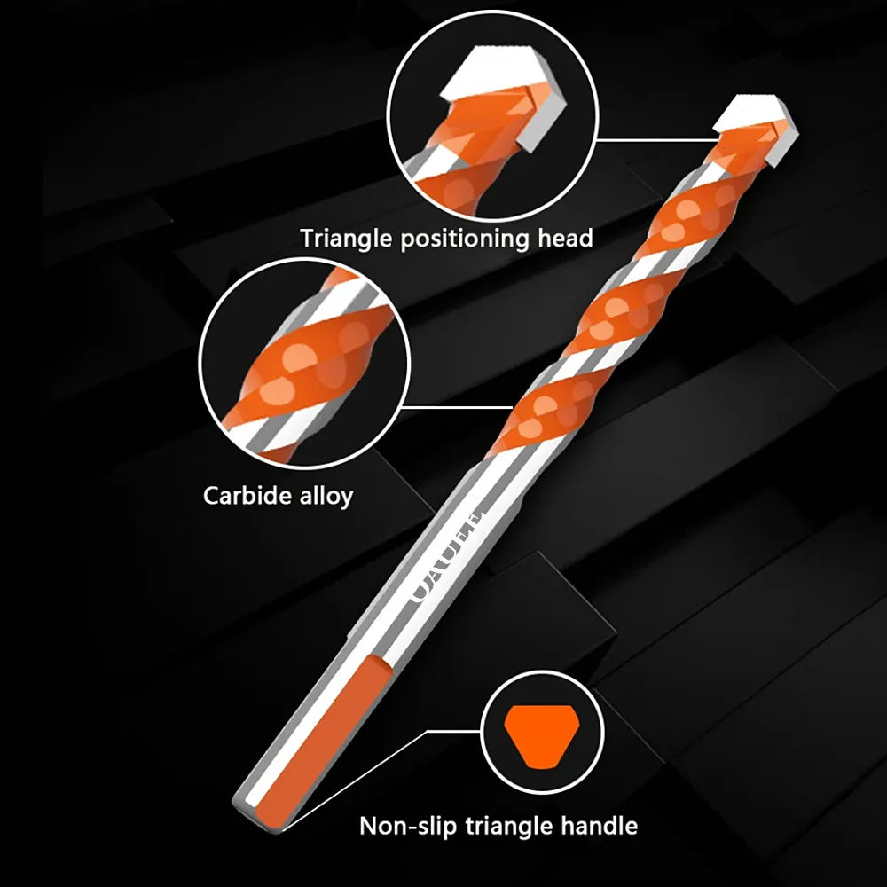 3-12mm Multifunctional Triangle Drill Bit Diamond Drill Set Ceramic ...