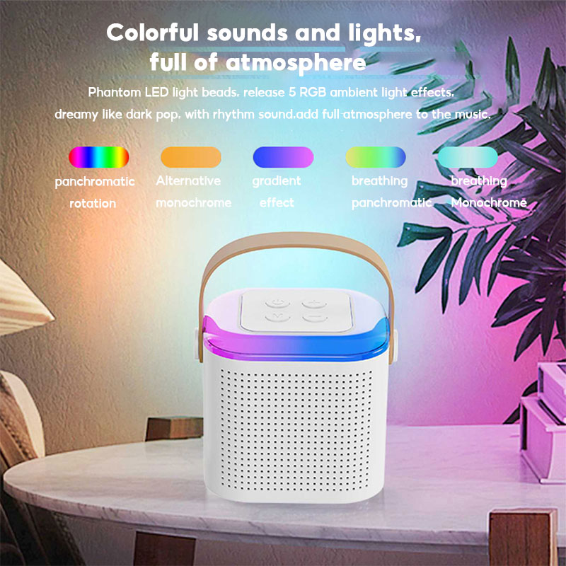 JFS Y1 Karaoke Speaker Bluetooth Wireless Dual Microphone 3D Stereo ...