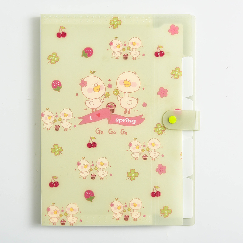 Happy Duck Letter A4 Paper Expanding File Folder 5 Pockets Accordion ...