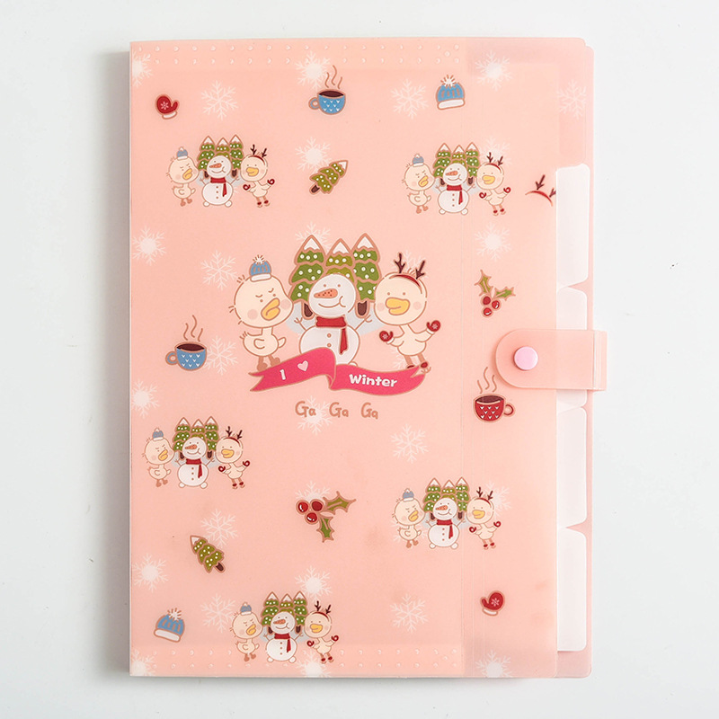 Happy Duck Letter A4 Paper Expanding File Folder 5 Pockets Accordion ...