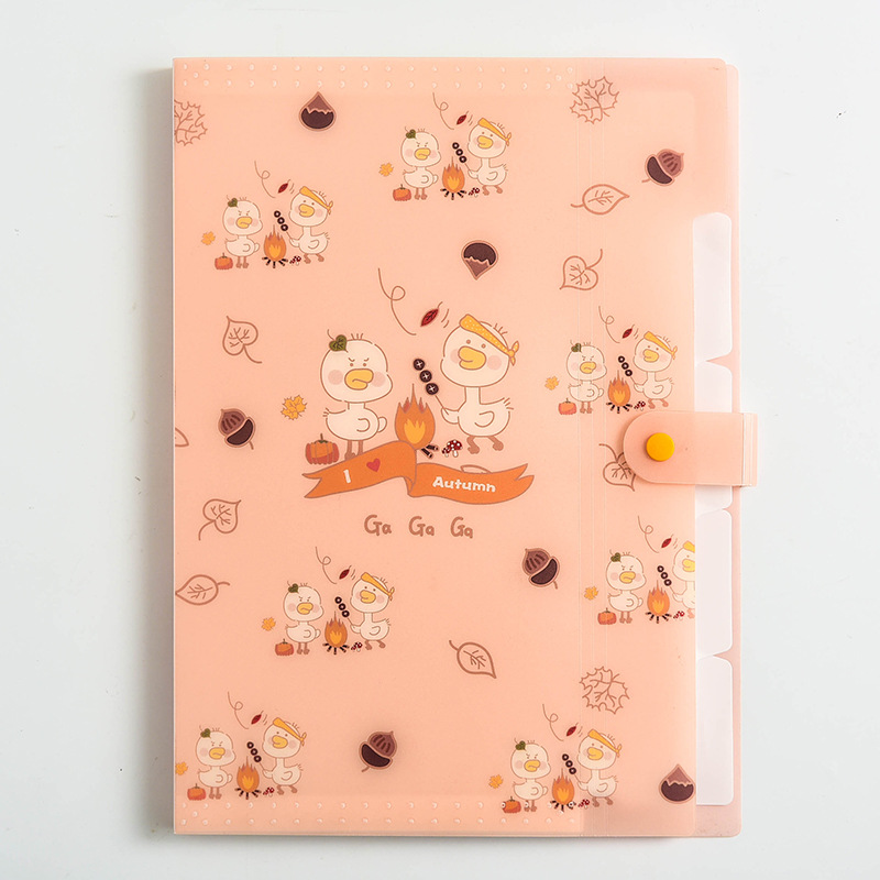 Happy Duck Letter A4 Paper Expanding File Folder 5 Pockets Accordion ...