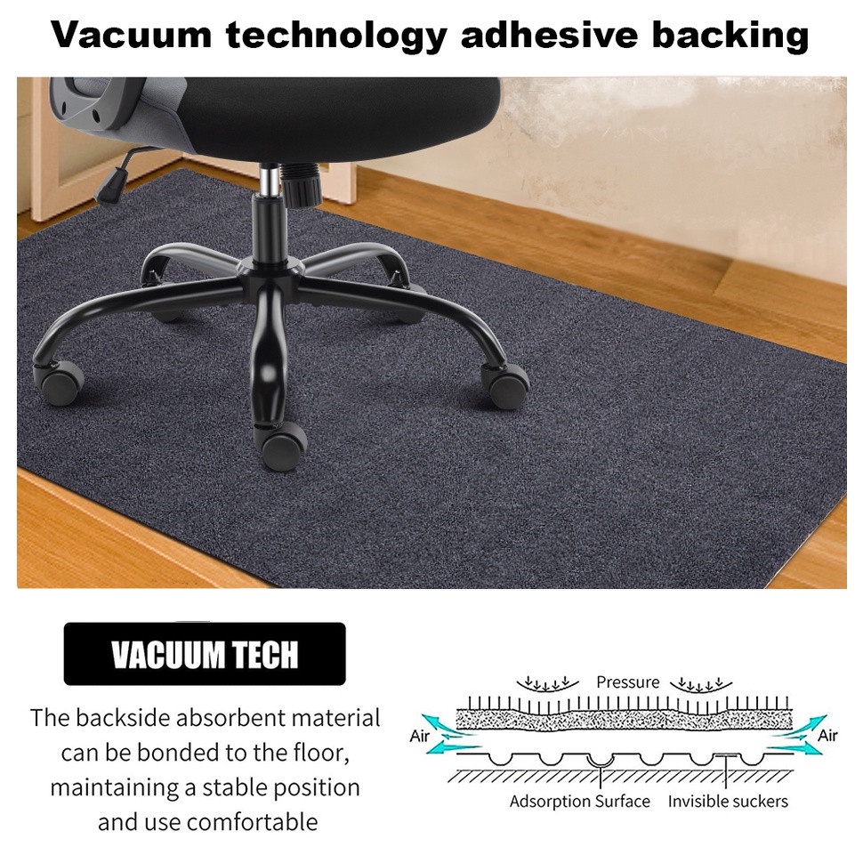 Gaming Chair Floor Mat 120x90/140x90cm Office Chair Mat Floor