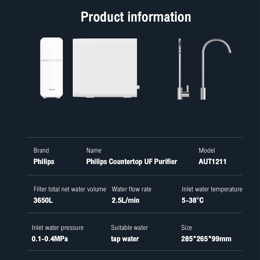 Philips Water Filter Water Purifier UF Water Filter Faucet Filter ...