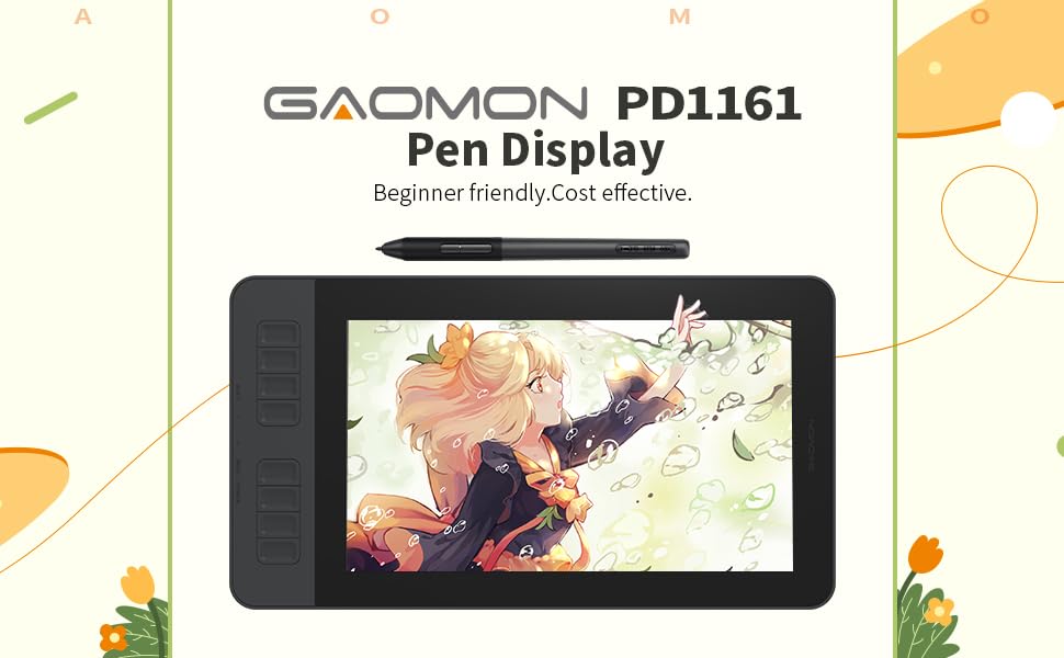 GAOMON PD1161 11.6 Inch Drawing Monitor,Pen Display,Graphic Drawing ...