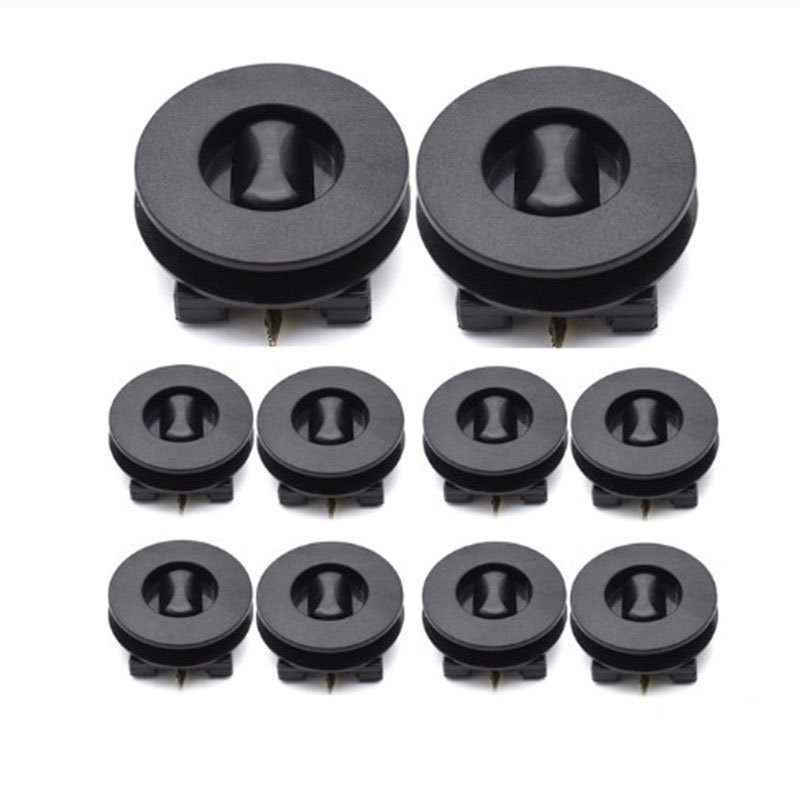 40 Pcs Car Carpet Mat Clips - Floor Mat Holder Fixing Grip Clamp Kit Black