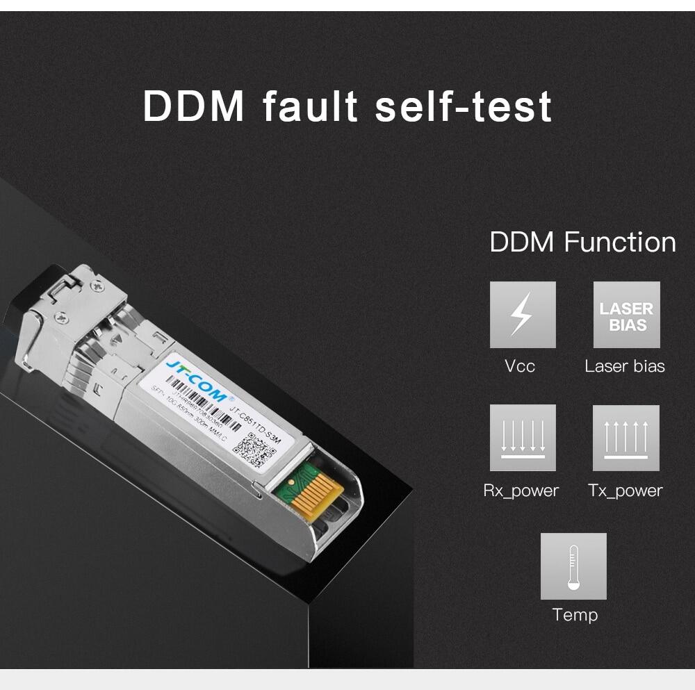 JT-COM SFP+ 10G (LC DUPLEX) SFP MODULE Multi-Mode Fiber 850nm 300m SFP ...