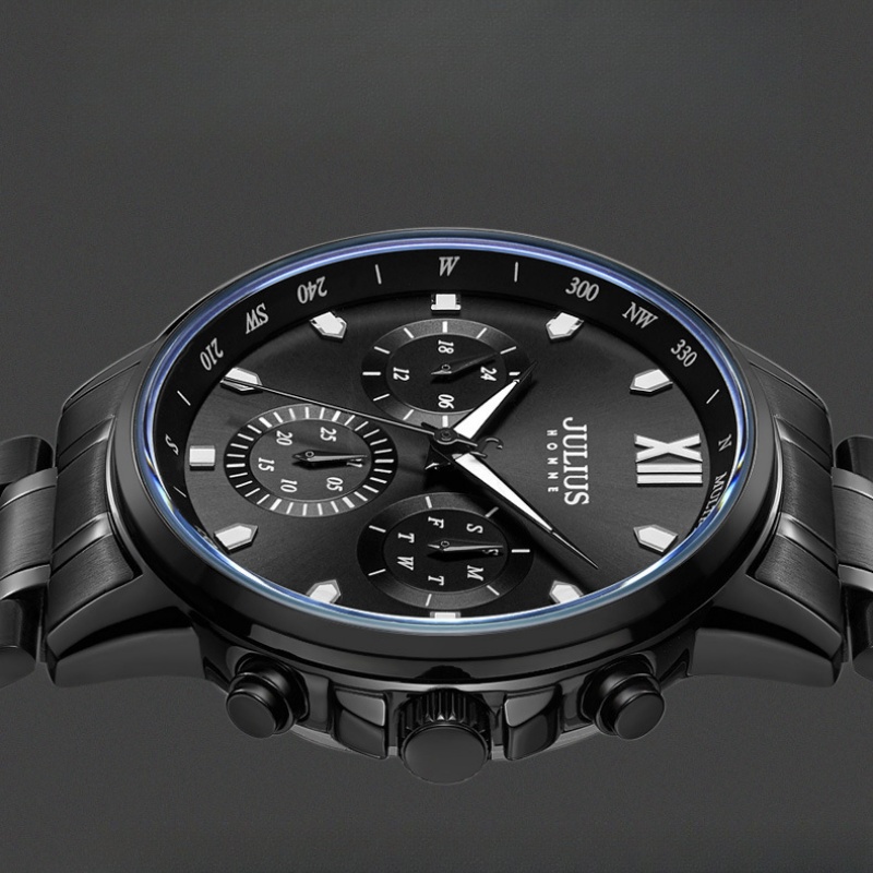 JULIUS Business Three Eyes Watch Plate Glow in the Night Japanese ...