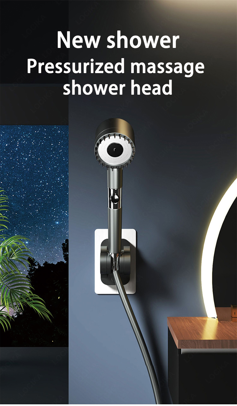 Water Saving Shower Head 3 Modes Adjustable High Pressure Shower One ...