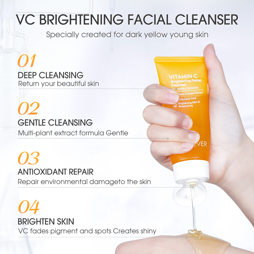 SKINEVER Vitamin C Whitening Facial Cleanser Gentle Cleansing Skincare