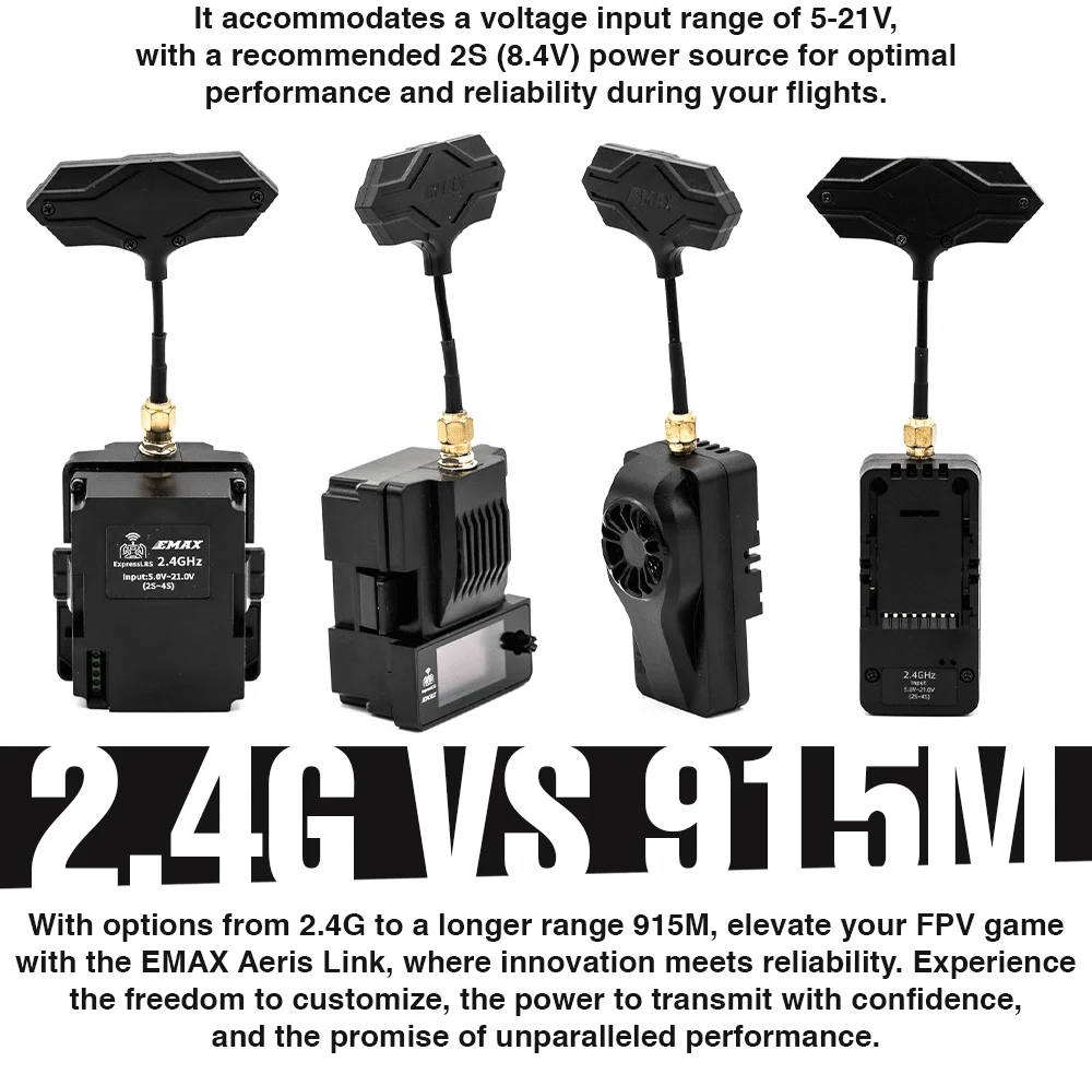EMAX Aeris Link ExpressLRS ELRS Micro TX Module 2.4G 915MHz With OLED ...