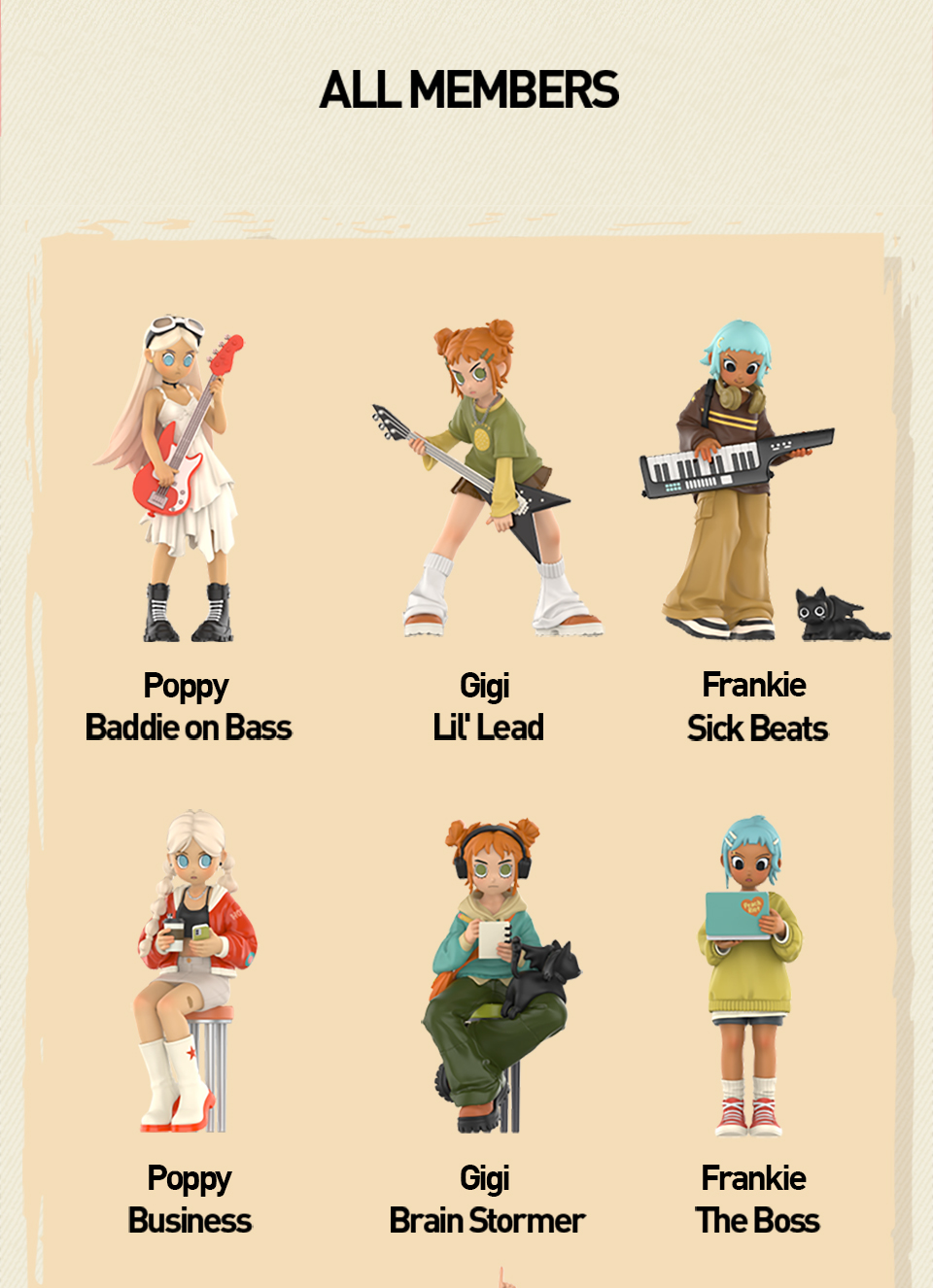 POP MART Peach Riot Rise Up Series Figures Blind Box Action Toys Figure Birthday Gift Kid Toy