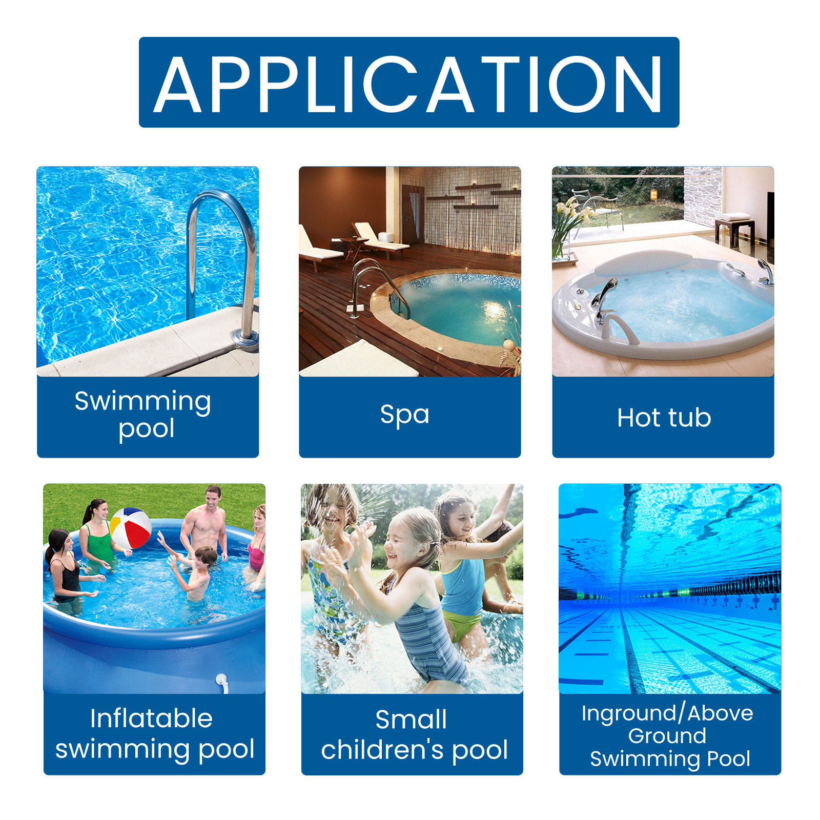 Turning blue！CP Chlorine for swimming pool Algaecide for swimming pool ...