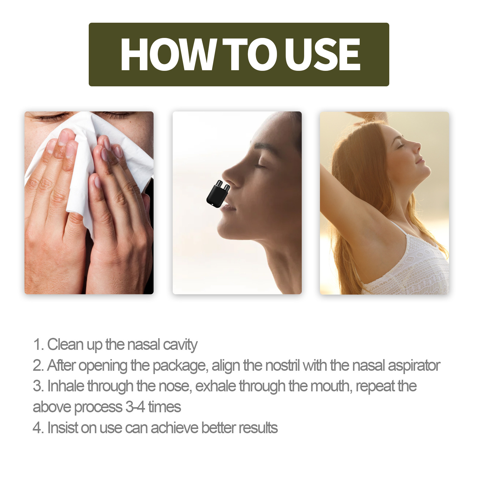 OUHOE Chronic Sinusitis Nasal Inhaler Rhinitis Treatment Nose ...