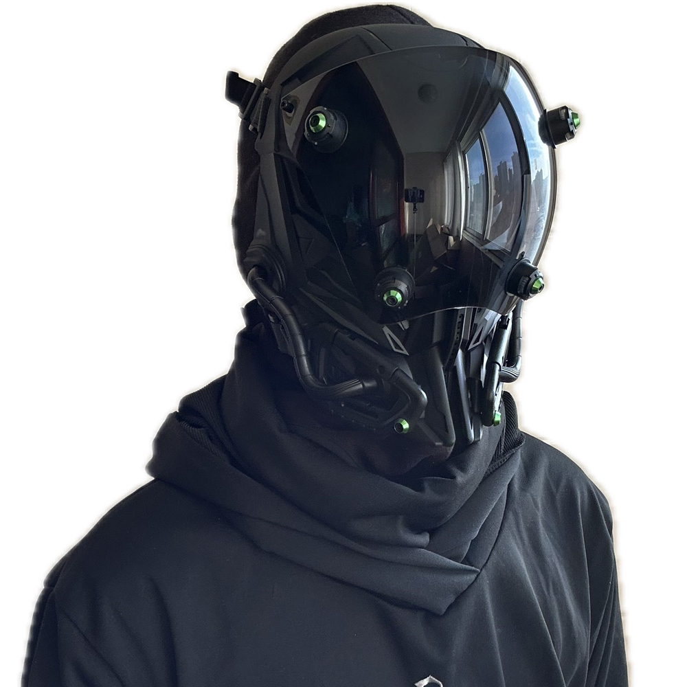 Cyberpunk Mask Futuristic Techwear Helmet Cosplay Sci Fi Punisher Mask ...