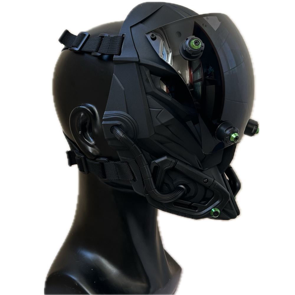 Cyberpunk Mask Futuristic Techwear Helmet Cosplay Sci Fi Punisher Mask ...