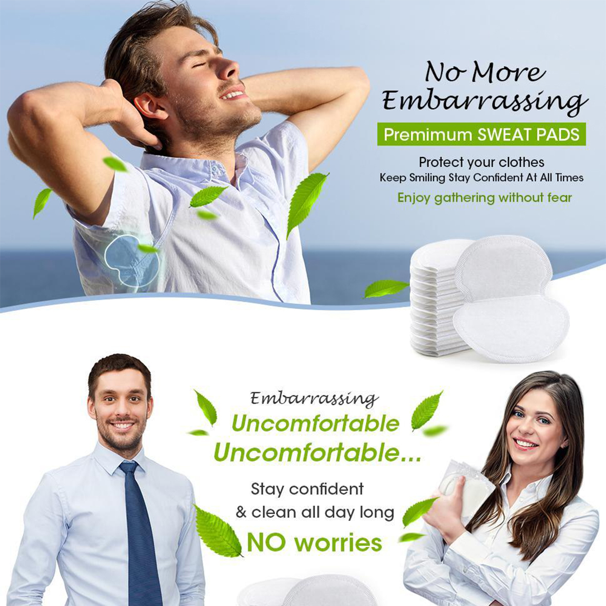 Underarm Sweat Pads | Armpit Perspiration Care | Disposable Underarm ...