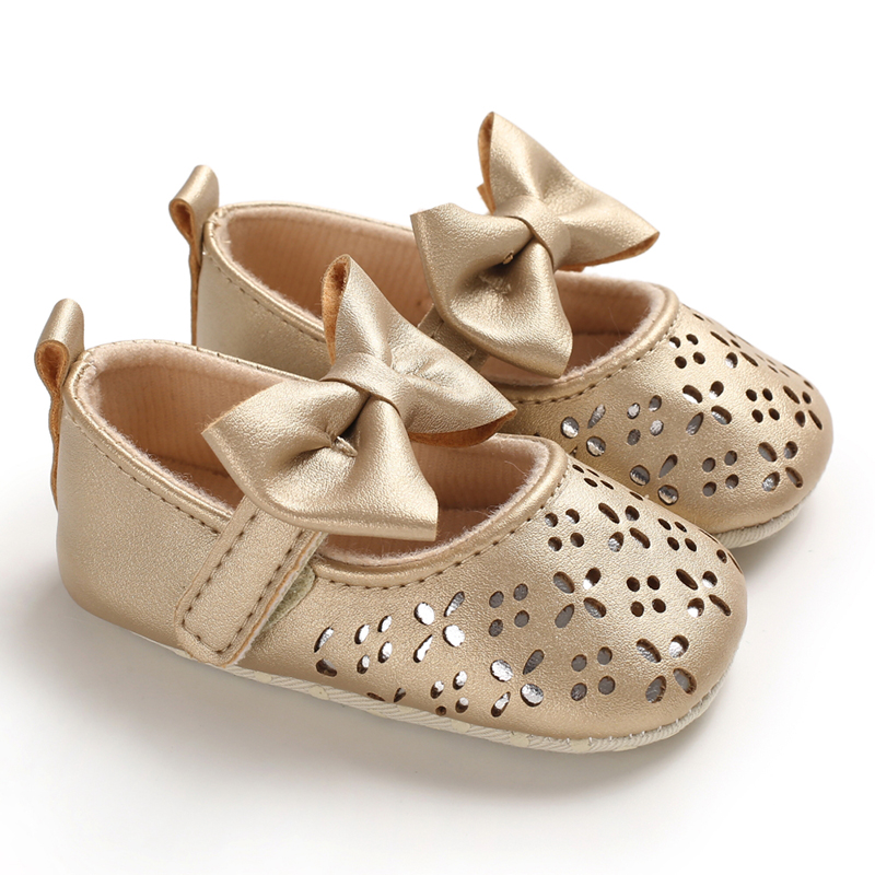 Newborn girl gold shoes best sale