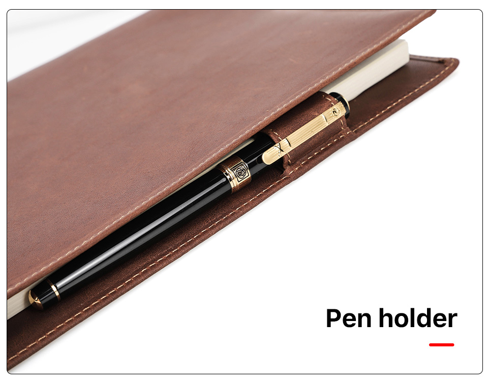 CONTACTS FAMILY Retro Genuine Leather Book Cover Sleeve Protector with ...