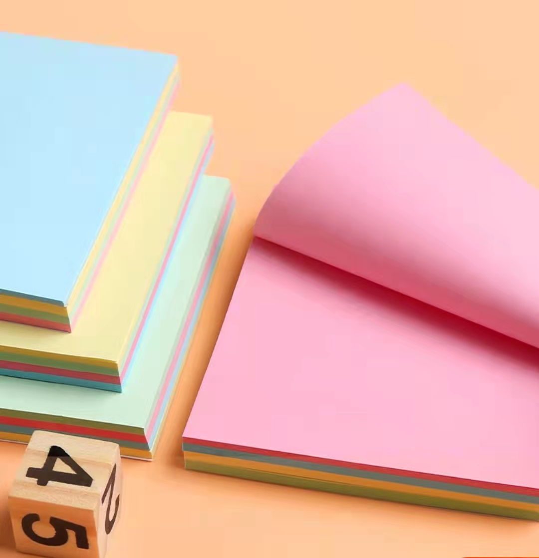 Colorful Note Pad Stationery School Office Supplies 100 Sheets Color ...