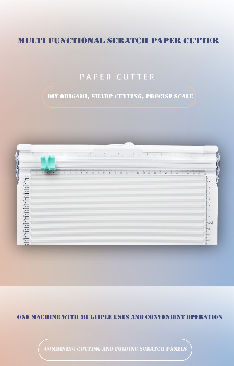 2 in1 Multi-function Paper Trimmer, Craft Paper Cutter 12 Inch Cutting ...