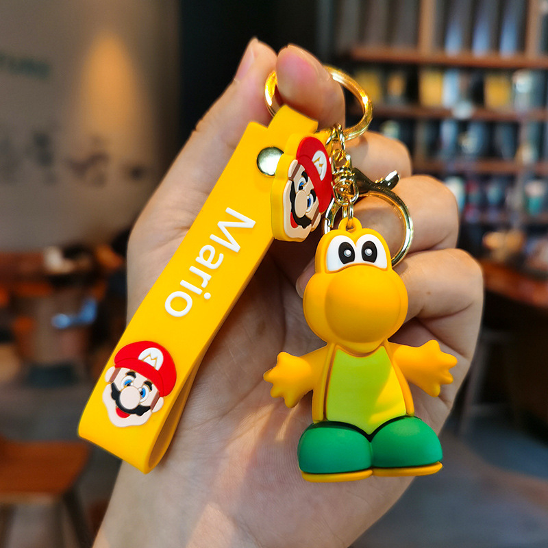 5 Style Nintendo Super Mario Bros. Key Chain Luigi Mario Mushroom Yoshi ...