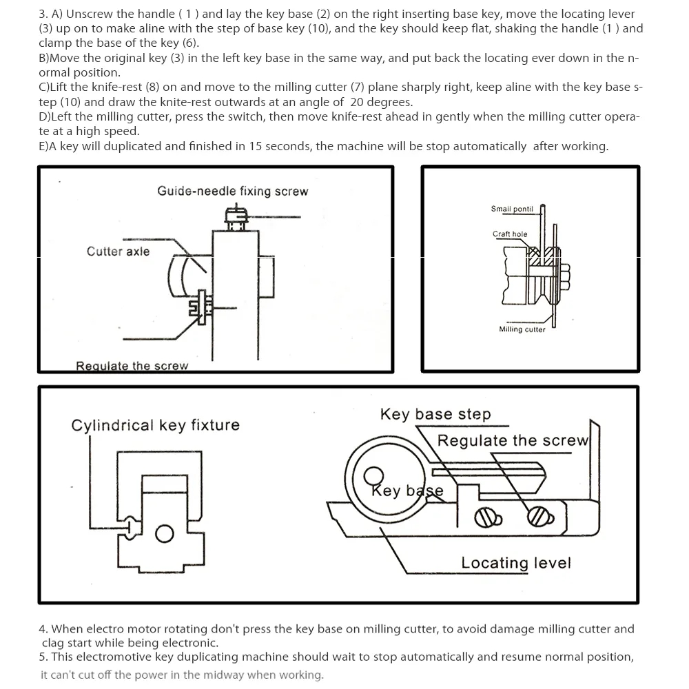 Key Duplicating Machine Door Key Cutting Copy Key with Duplicator ...
