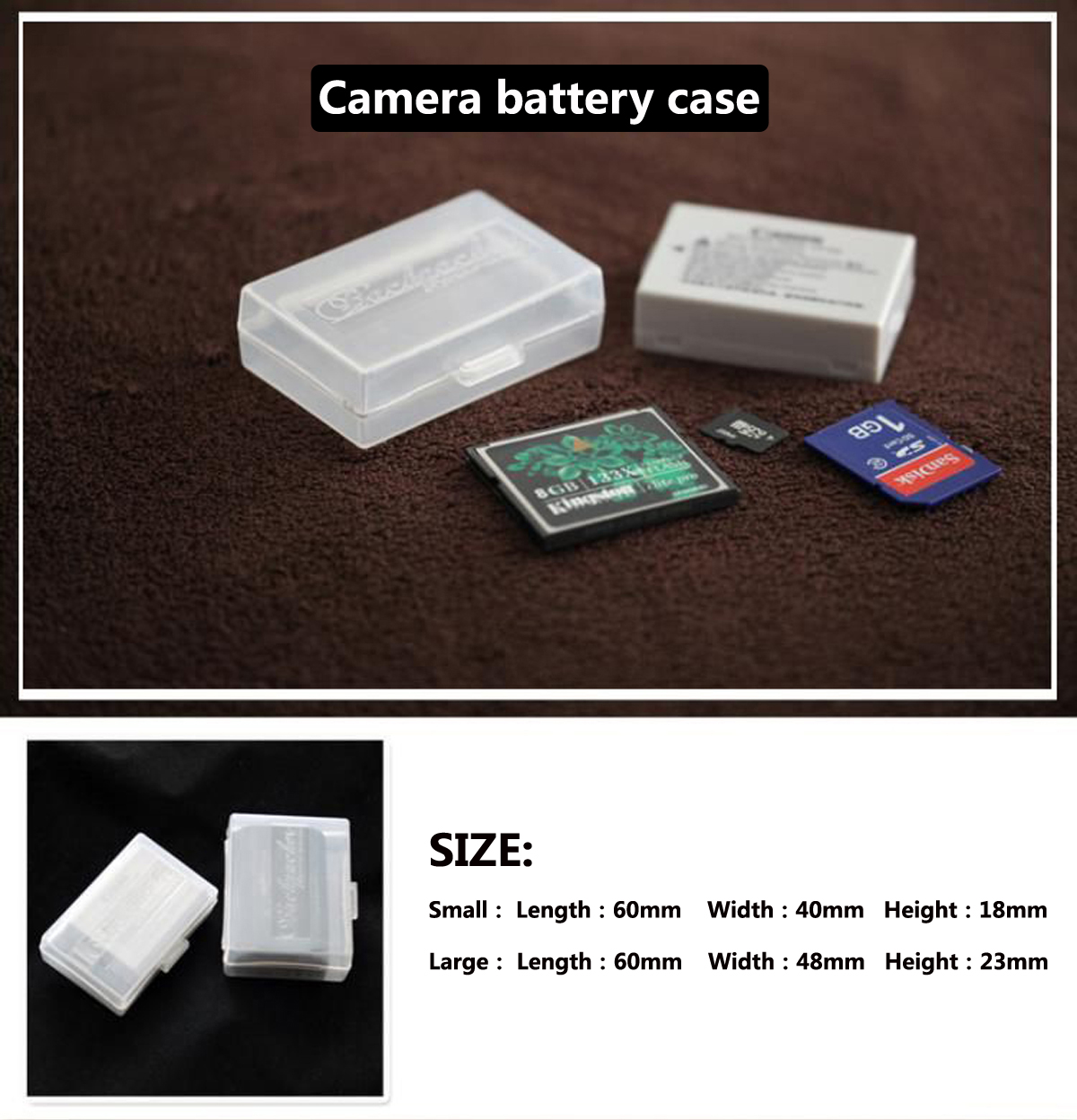 Camera Battery Storage Box Bag Holder SD Card Case Protective Hard ...