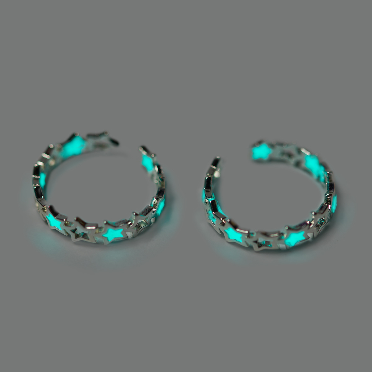 Glow In The Dark Hollow Star Ring, Luminous Floating Constellation ...