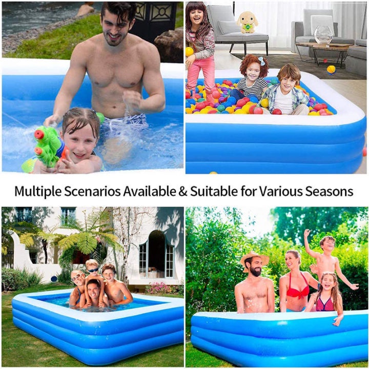 【COD】Inflatable Swimming Pool for Kids, children's baby toy pool, 4 ...