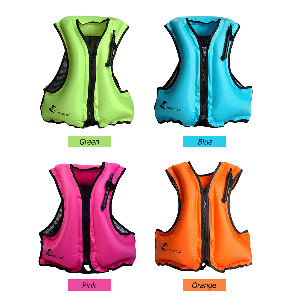 [Ourdoor_Clubs] Adult Inflatable Life Jacket Swim Vest for Snorkeling ...