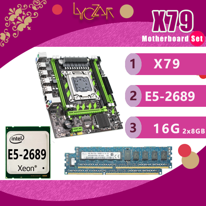 X79 Lyczar kit Motherboard(X79)+CPU(E5-2689)+Memory(1x16G DDR3 1333 REG ...