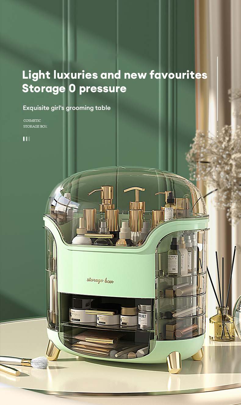 【Ready Stock】Large Make Up Organizer Acrylic Storage Organizer Perfume ...