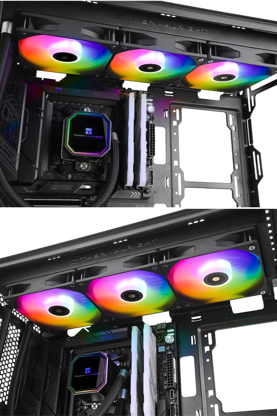 Thermalright Frozen Prism 240 360 Black ARGB Water Cooling Radiator 5V ...