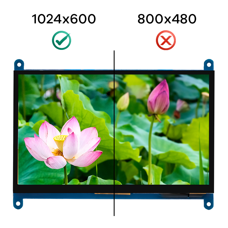 Eyoyo 7 Inch LCD HDMI Display Screen 1024x600 Ultra HD Display Screen ...