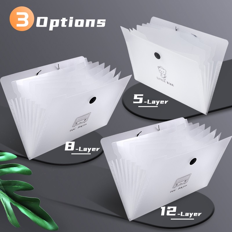 A4 Expandable Envelop Organizer File Attache Case Multi-layer Expansion ...