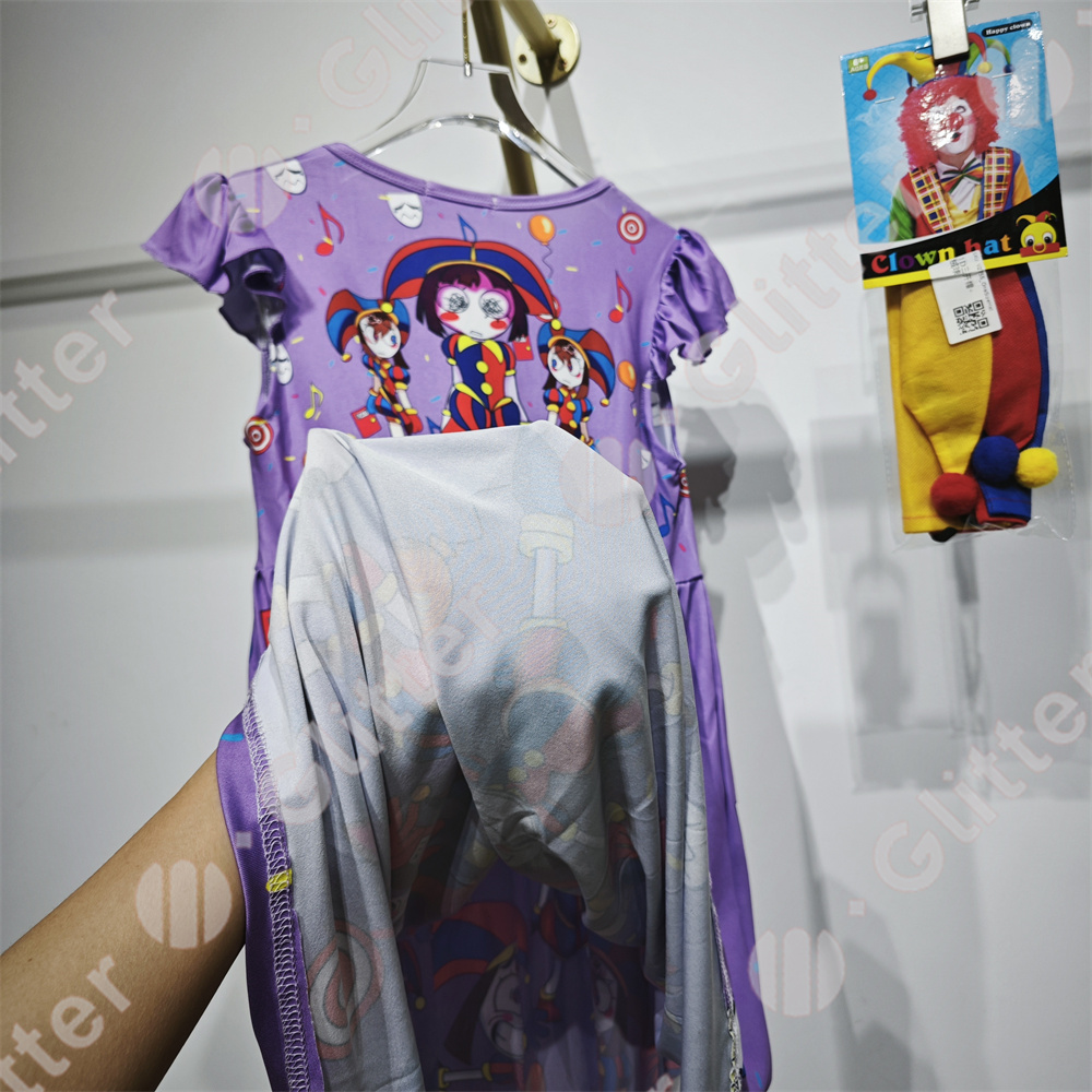 2024 The Amazing Digital Circus Cosplay Costume For Girls Fashionable Dress  Hat Children Cartoon Princess Casual Cute Pomni Clothes Kids Halloween |  Shopee Philippines